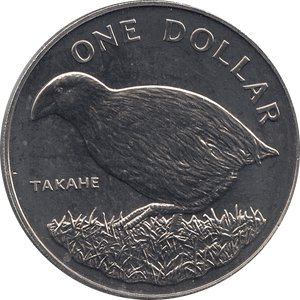 1982 ONE DOLLAR NEW ZEALAND ( BU ) - WORLD COINS - Cambridgeshire Coins