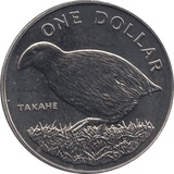 1982 ONE DOLLAR NEW ZEALAND ( BU ) - WORLD COINS - Cambridgeshire Coins