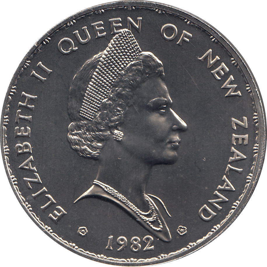 1982 ONE DOLLAR NEW ZEALAND ( BU ) - WORLD COINS - Cambridgeshire Coins