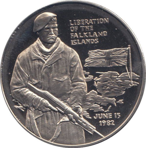 1982 PROOF FALKLAND ISLAND TASK FORCE THE LIBERATION MEDAL RARE - MEDALLIONS - Cambridgeshire Coins