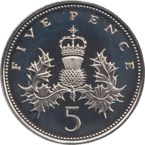 1982 PROOF FIVE PENCE 5P - 5p PROOF - Cambridgeshire Coins