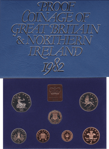 1982 ROYAL MINT PROOF SET - ROYAL MINT PROOF SET - Cambridgeshire Coins