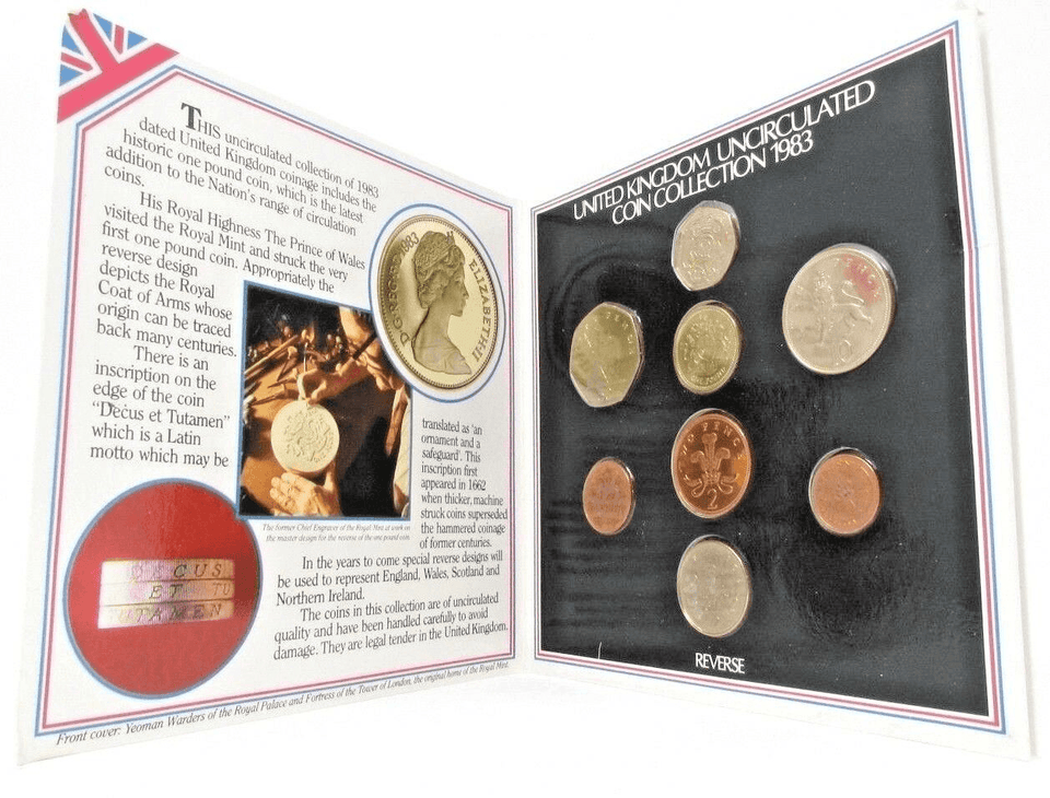 1983 BRILLIANT UNCIRCULATED COIN YEAR SET - Brilliant Uncirculated Year Sets - Cambridgeshire Coins