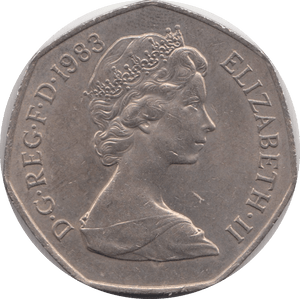 1983 CIRCULATED 50P BRITANNIA - 50P CIRCULATED - Cambridgeshire Coins