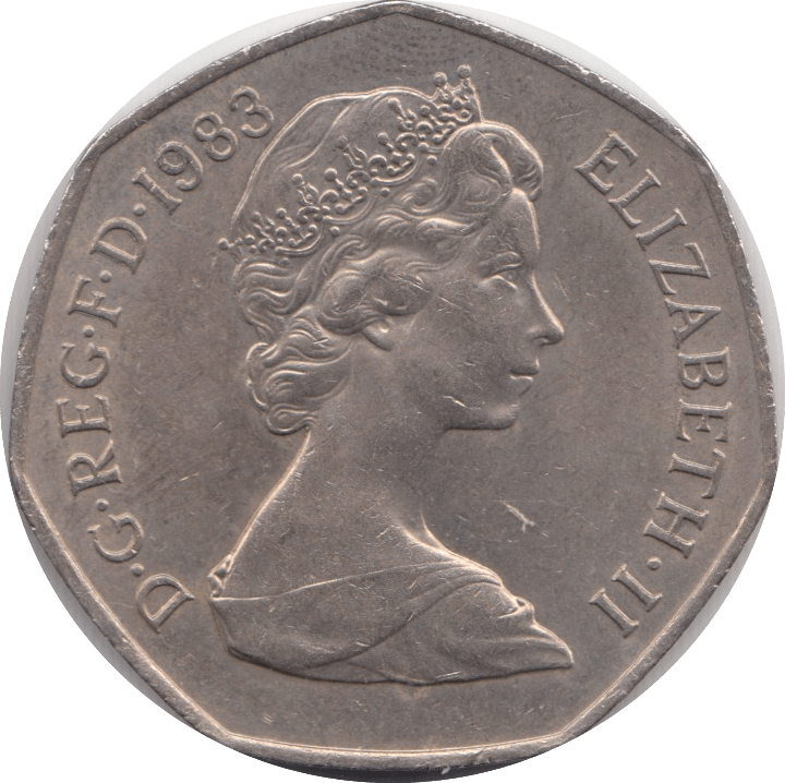 1983 CIRCULATED 50P BRITANNIA - 50P CIRCULATED - Cambridgeshire Coins