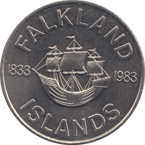 1983 FALKLAND ISLAND 50p (UNC) - MEDALLIONS - Cambridgeshire Coins