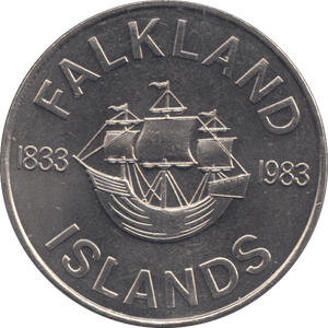 1983 FALKLAND ISLAND 50p (UNC) - MEDALLIONS - Cambridgeshire Coins