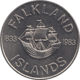 1983 FALKLAND ISLAND 50p (UNC) - MEDALLIONS - Cambridgeshire Coins