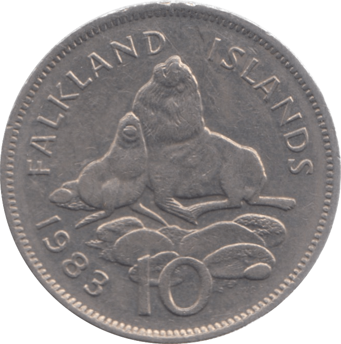 1983 FALKLAND ISLANDS 10 PENCE - WORLD COINS - Cambridgeshire Coins