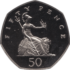 1983 FIFTY PENCE PROOF 50P COIN BRITANNIA - 50p Proof - Cambridgeshire Coins