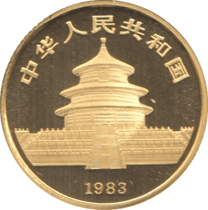 1983 GOLD 10 YUAN PANDA CHINA ( PROOF ) - Gold World Coins - Cambridgeshire Coins