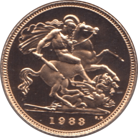 1983 GOLD HALF SOVEREIGN ( PROOF ) - Half Sovereign - Cambridgeshire Coins