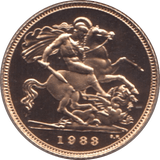 1983 GOLD HALF SOVEREIGN ( PROOF ) - Half Sovereign - Cambridgeshire Coins