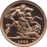 1983 GOLD SOVEREIGN ( PROOF ) - Sovereign - Cambridgeshire Coins