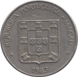 1983 ONE PATACA MACAU - WORLD COINS - Cambridgeshire Coins