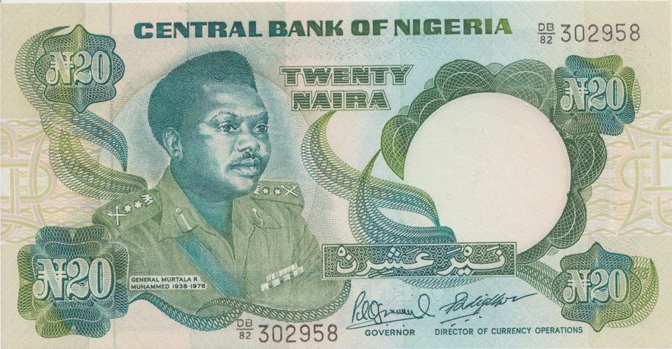 1984 20 NIARA BANKNOTE NIGERIA REF 914 - World Banknotes - Cambridgeshire Coins