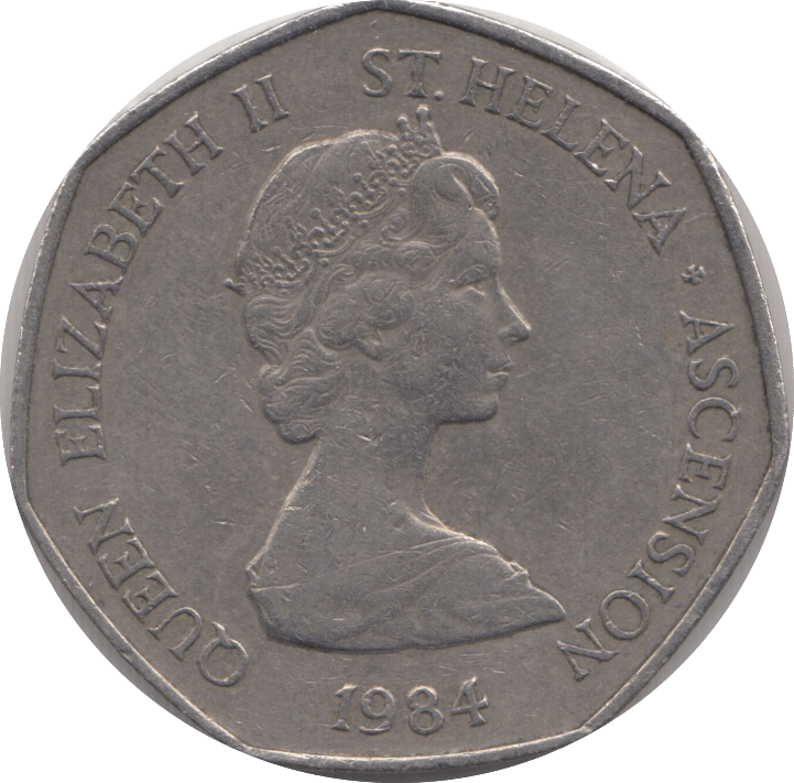 1984 50 PENCE ST HELENA - WORLD COINS - Cambridgeshire Coins