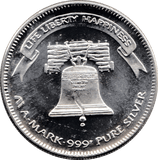 1984 A-MARK TROY OUNCE SILVER LIFE LIBERTY HAPPINESS USA REF 2 - SILVER WORLD COINS - Cambridgeshire Coins