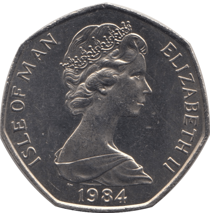 1984 CHRISTMAS 50P STEAM LOCOMOTIVE ISLE OF MAN - 50P CHRISTMAS - Cambridgeshire Coins