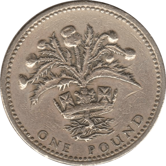 1984 CIRCULATED £1 Scottish Thistle - £1 CIRCULATED - Cambridgeshire Coins