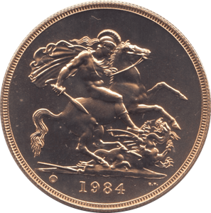1984 GOLD £5 COIN ( BU ) - GOLD FIVE POUNDS - Cambridgeshire Coins