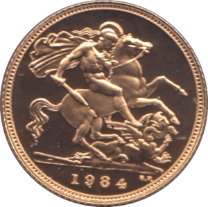 1984 GOLD HALF SOVEREIGN ( PROOF ) - Half Sovereign - Cambridgeshire Coins
