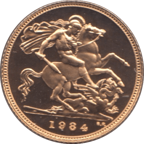 1984 GOLD HALF SOVEREIGN ( PROOF ) - Half Sovereign - Cambridgeshire Coins