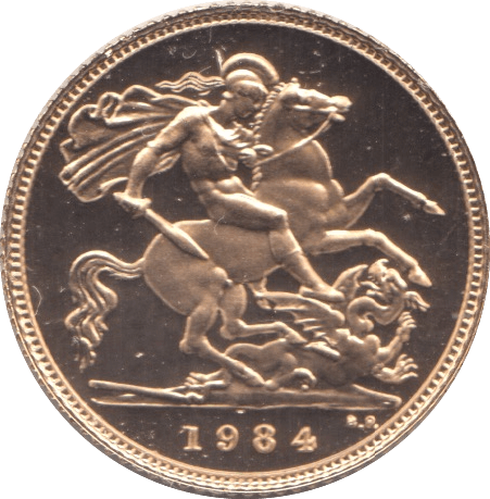 1984 GOLD HALF SOVEREIGN ( PROOF ) - Half Sovereign - Cambridgeshire Coins