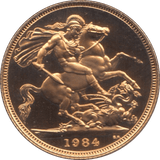 1984 GOLD SOVEREIGN ( PROOF ) - Sovereign - Cambridgeshire Coins