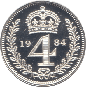 1984 MAUNDY FOURPENCE ( PROOF ) 1 - Maundy Coins - Cambridgeshire Coins