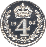 1984 MAUNDY FOURPENCE ( PROOF ) - Maundy Coins - Cambridgeshire Coins