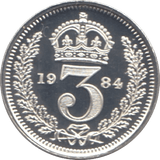 1984 MAUNDY THREEPENCE ( PROOF ) 1 - Maundy Coins - Cambridgeshire Coins