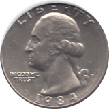 1984 QUARTER DOLLAR USA ( UNC ) O - WORLD COINS - Cambridgeshire Coins