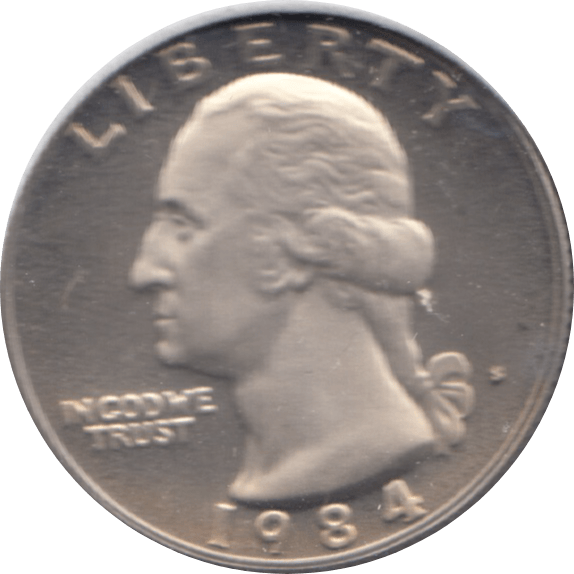 1984 QUARTER DOLLAR USA ( UNC ) S - WORLD COINS - Cambridgeshire Coins