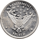 1984 TROY OUNCE .999 SILVER PARLIAMENT SHIELD USA - SILVER WORLD COINS - Cambridgeshire Coins