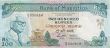 1985 200 RUPEES BANKNOTE MAURITIUS REF 896 - World Banknotes - Cambridgeshire Coins