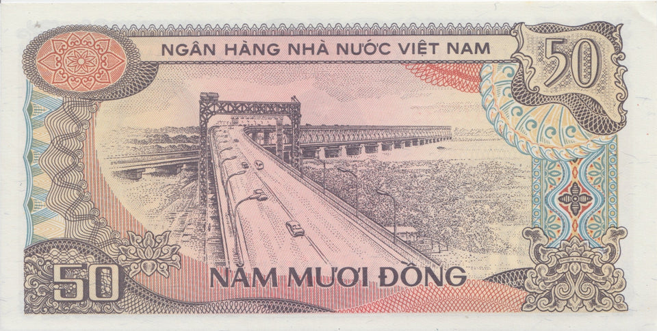 1985 50 DONG BANKNOTE NORTH VIETNAM REF 1019 - World Banknotes - Cambridgeshire Coins
