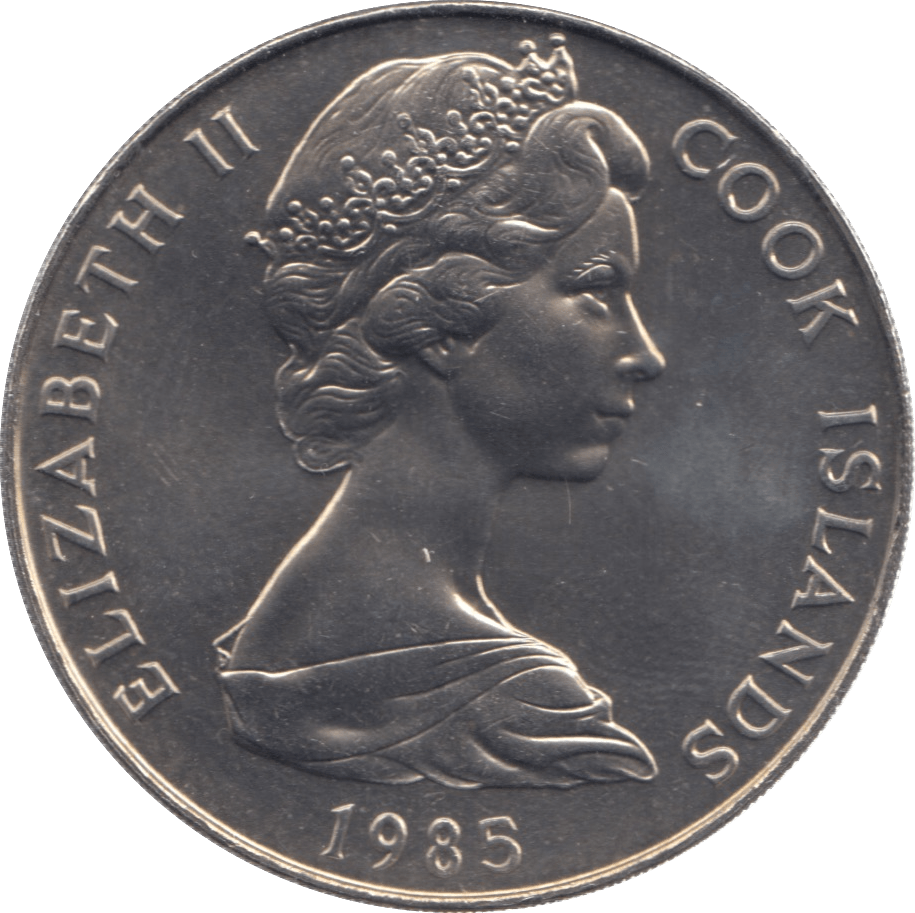 1985 COOK ISLANDS ONE DOLLAR - WORLD COINS - Cambridgeshire Coins