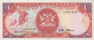 1985 DOLLAR BANKNOTE TRINIDAD AND TOBAGO REF 981 - World Banknotes - Cambridgeshire Coins