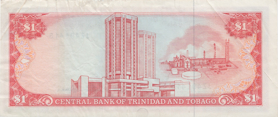 1985 DOLLAR BANKNOTE TRINIDAD AND TOBAGO REF 981 - World Banknotes - Cambridgeshire Coins