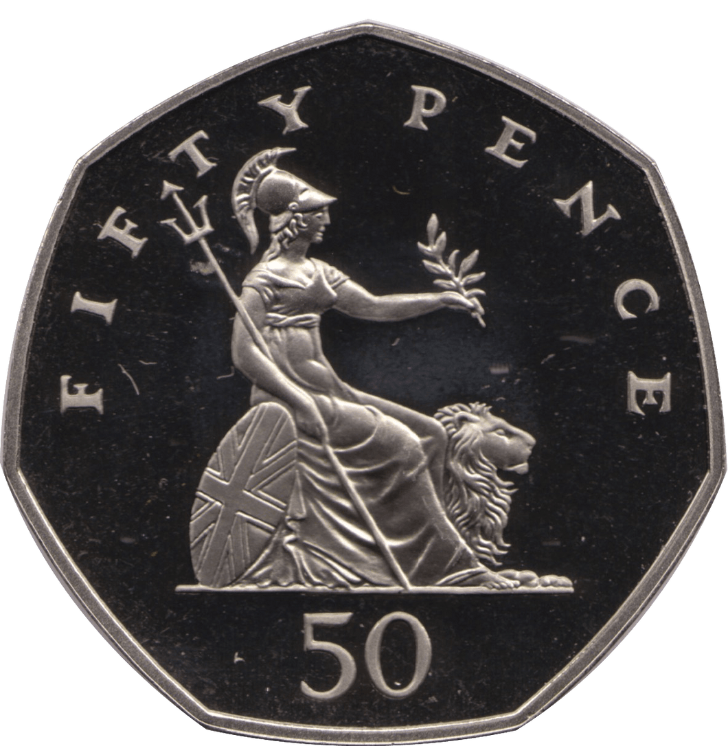 1985 FIFTY PENCE PROOF 50P COIN BRITANNIA - 50p Proof - Cambridgeshire Coins