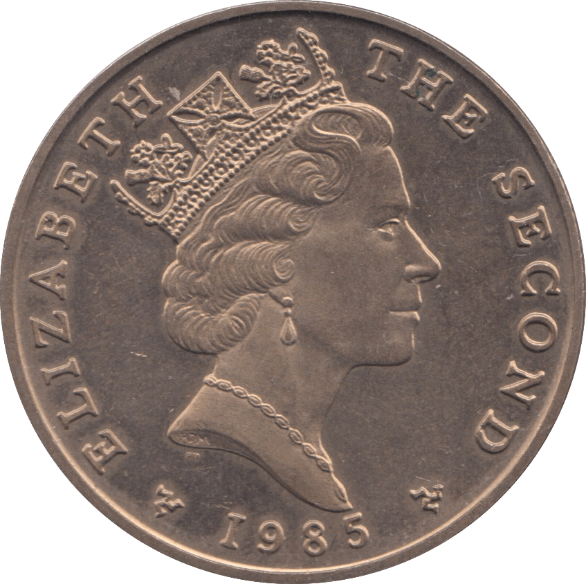 1985 FIVE POUND ISLE OF MAN - WORLD COINS - Cambridgeshire Coins