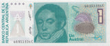 1985 ONE AUSTRAL BANKNOTE ARGENTINA REF 543 - World Banknotes - Cambridgeshire Coins