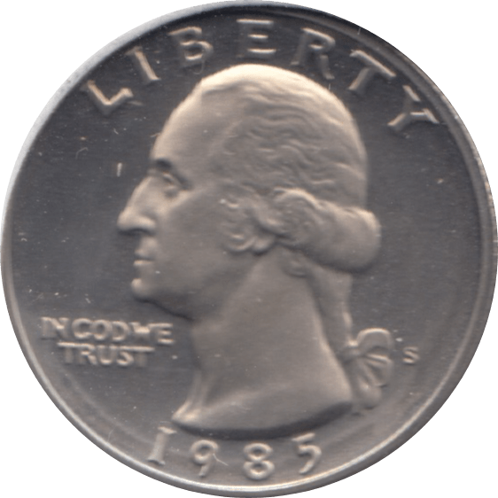 1985 QUARTER DOLLAR USA ( UNC ) S - WORLD COINS - Cambridgeshire Coins