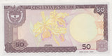 1986 50 PESOS BANKNOTE COLOMBIA REF 693 - World Banknotes - Cambridgeshire Coins
