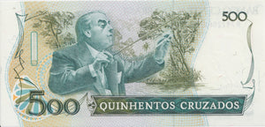1986 500 CRUZADOS BANKNOTE BRAZIL REF 590 - World Banknotes - Cambridgeshire Coins