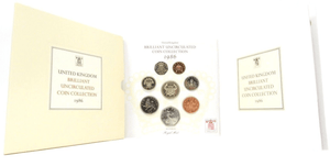 1986 BRILLIANT UNCIRCULATED COIN YEAR SET - Brilliant Uncirculated Year Sets - Cambridgeshire Coins