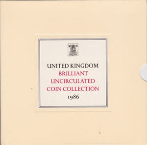 1986 BRILLIANT UNCIRCULATED COIN YEAR SET - Brilliant Uncirculated Year Sets - Cambridgeshire Coins