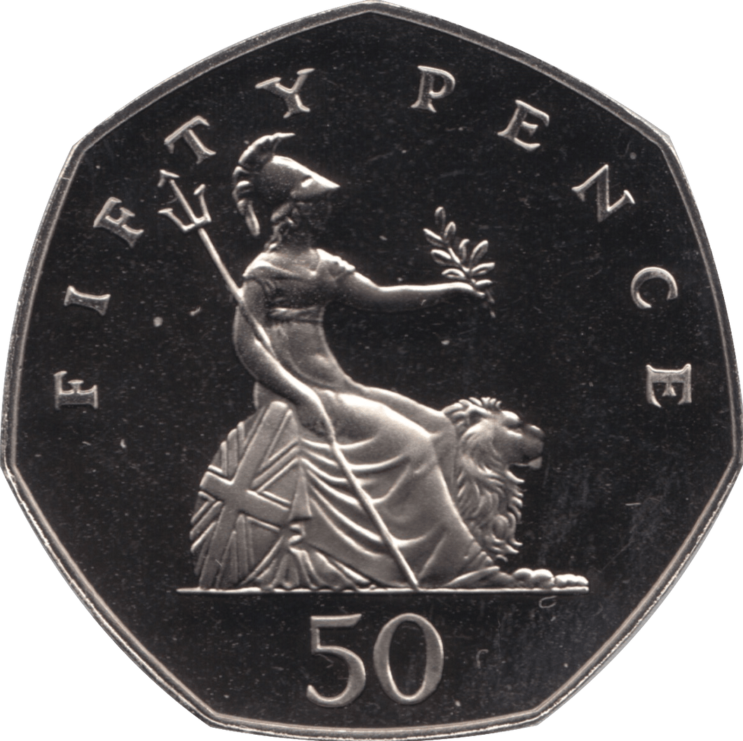 1986 FIFTY PENCE PROOF 50P COIN BRITANNIA - 50p Proof - Cambridgeshire Coins