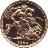 1986 GOLD SOVEREIGN ( PROOF ) - Sovereign - Cambridgeshire Coins